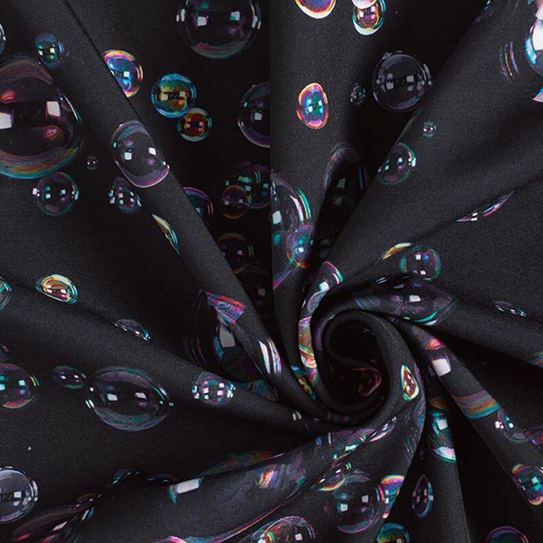 Softshell sæbebobler Digitaltryk – sort-blå,  image number 4