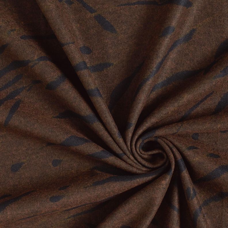 Romanit jersey ru abstrakte striber – sortbrun,  image number 3