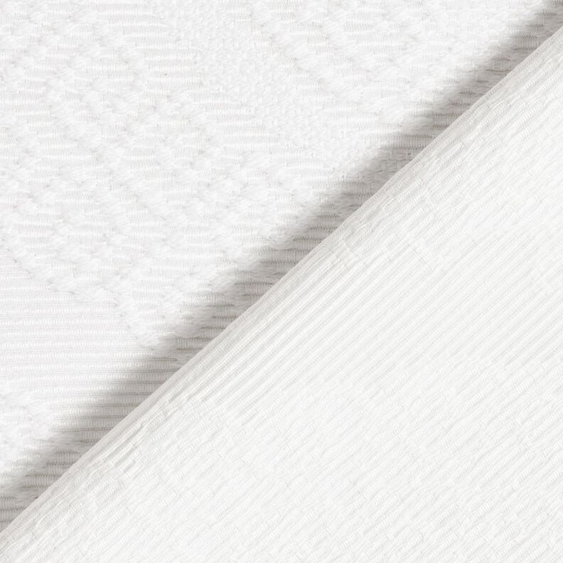 Dekorationsstof Jacquard dekorative romber 275 cm – hvid,  image number 4