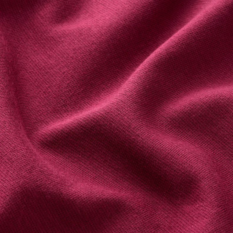 Rib stof ensfarvet – purpur | Reststykke 100cm,  image number 2