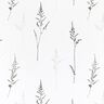 Gardinstof Voile fine græsser 295 cm – hvid/sort,  thumbnail number 1