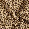 Musselin Quiltstof Leopardmønster – beige/sort,  thumbnail number 4