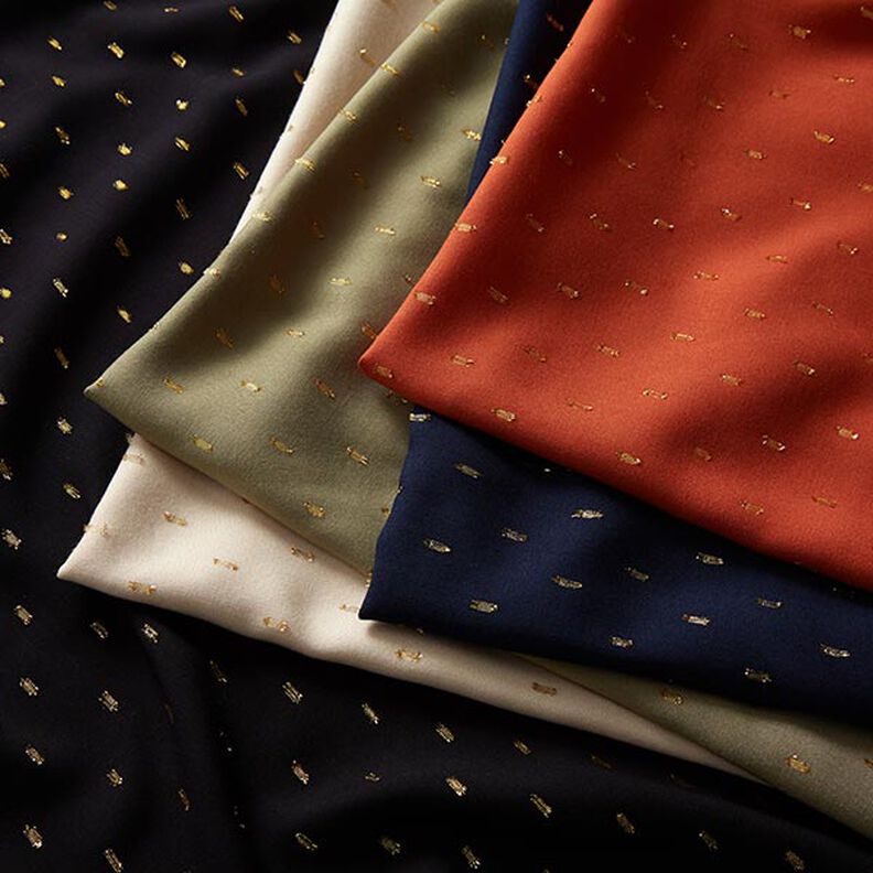 Viskosestof, glimmerdråber – marineblå,  image number 6