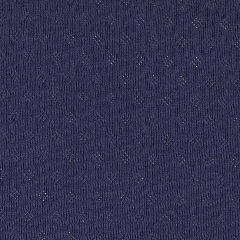 Finstrikjersey med hulmønster – marineblå,  image number 3