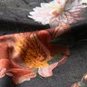 Dekorationsfløjl romantiske blomster – antracit/rosé,  thumbnail number 3