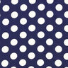Crepe stof polkaprikker [2,5 cm] – marineblå,  thumbnail number 1