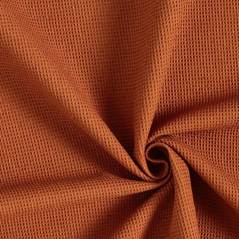 Vaffelpiqué Mini – terracotta,  image number 1