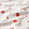 GOTS Bomuldsjersey akvarel jordbær Digitaltryk – elfenben,  thumbnail number 2