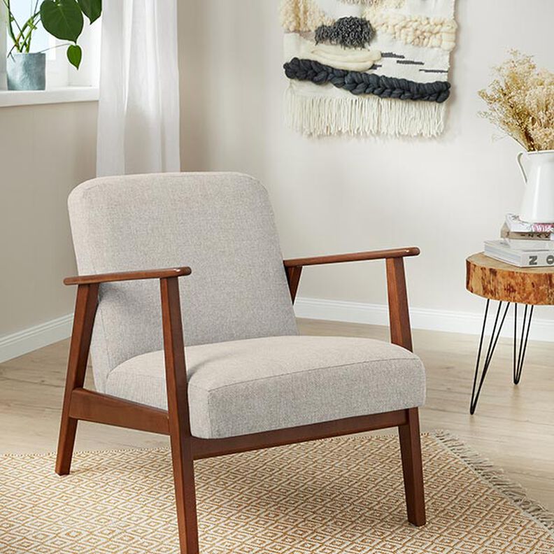 Polsterstof Bikubestruktur – lysebeige,  image number 5