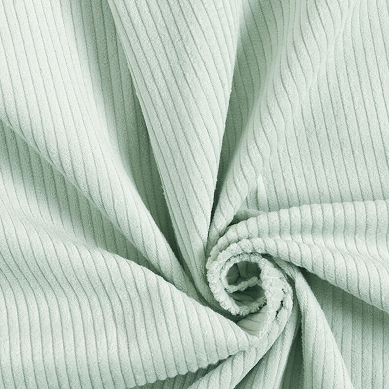 Bred cord forvasket Ensfarvet – mint,  image number 1