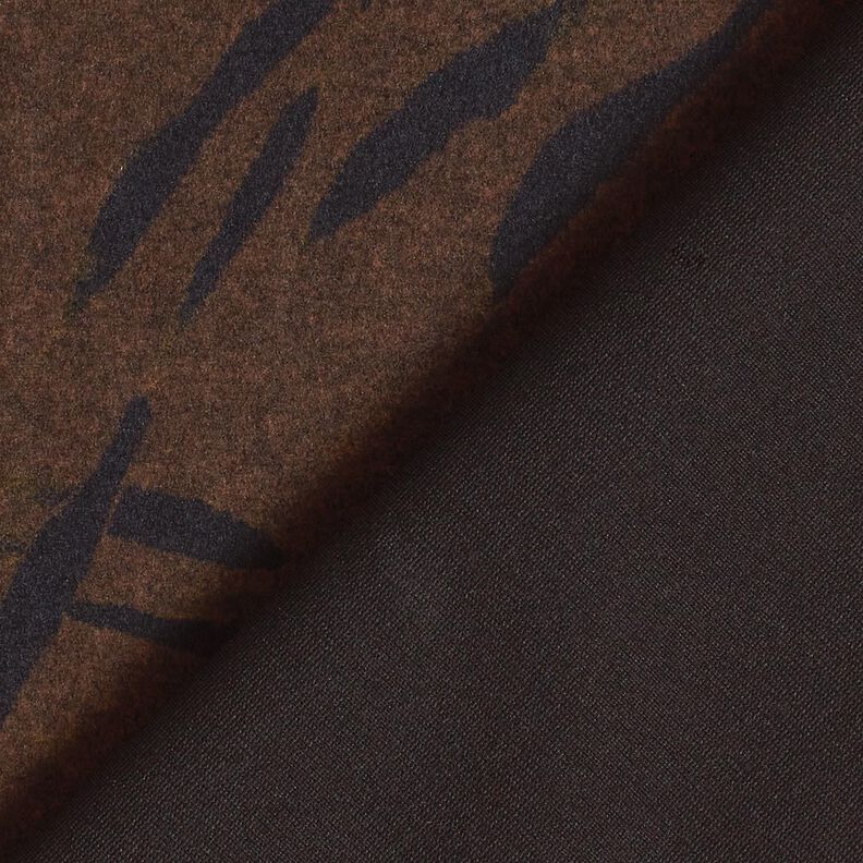 Romanit jersey ru abstrakte striber – sortbrun,  image number 4