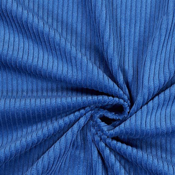 Bred cord forvasket Ensfarvet – jeansblå,  image number 2