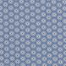 Bomuldsjersey skinne blomster – jeansblå,  thumbnail number 1