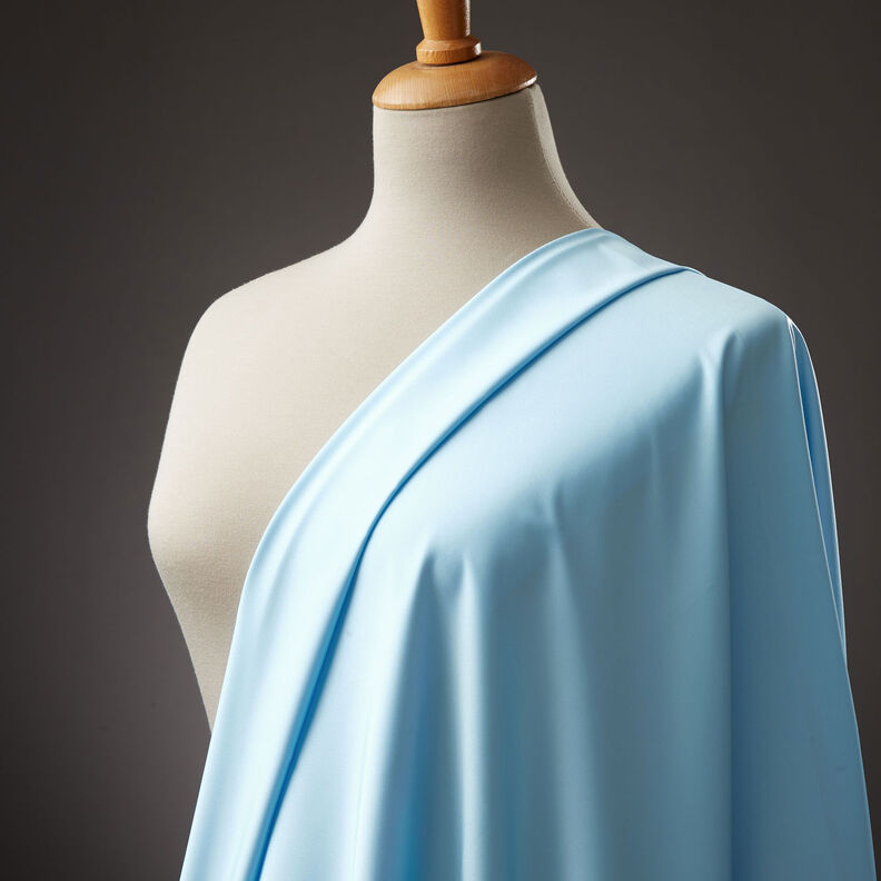 Mikrofiber satin – himmelblå,  image number 8