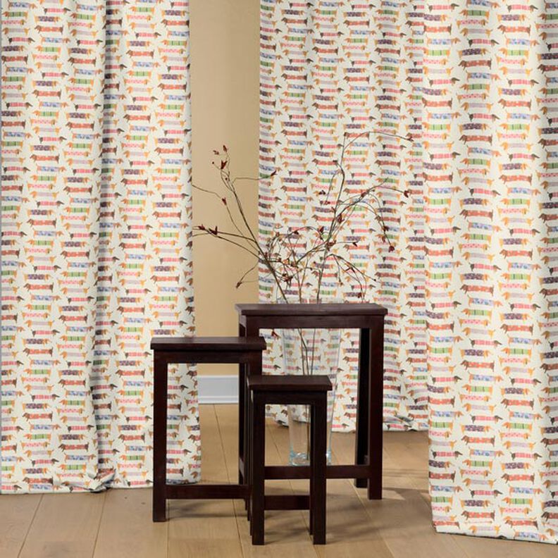 Panama Digitaltryk Gravhund – creme,  image number 5