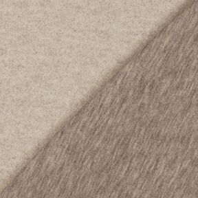 Doubleface Melange &ndash; natur, 