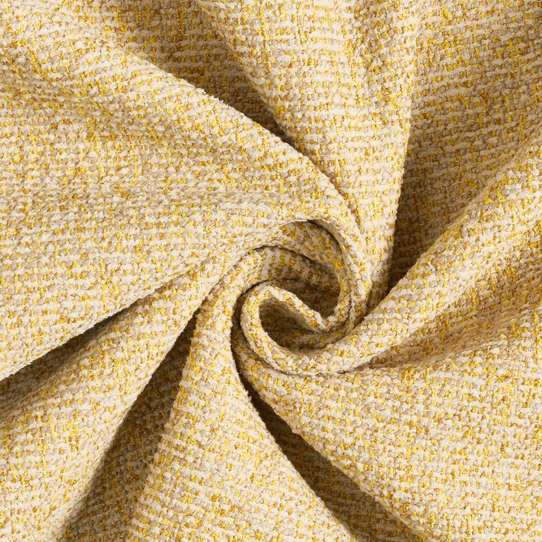 Polsterstof farverigt vævet – solgul/natur,  image number 1