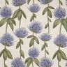 Dekorationsstof Halvpanama blomstrende kløver – blågrå/lys taupe,  thumbnail number 1