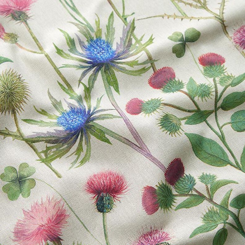 Dekorationsstof Halvpanama Tidsler – pinje/natur,  image number 2