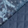 Quiltet stof chambray anker batik – jeansblå,  thumbnail number 5