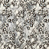 Polyesterjersey slangeprint – hvid/sort,  thumbnail number 1