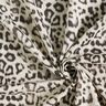 Viskose-hør-miks leoprint digitaltryk – mandel/sort,  thumbnail number 3