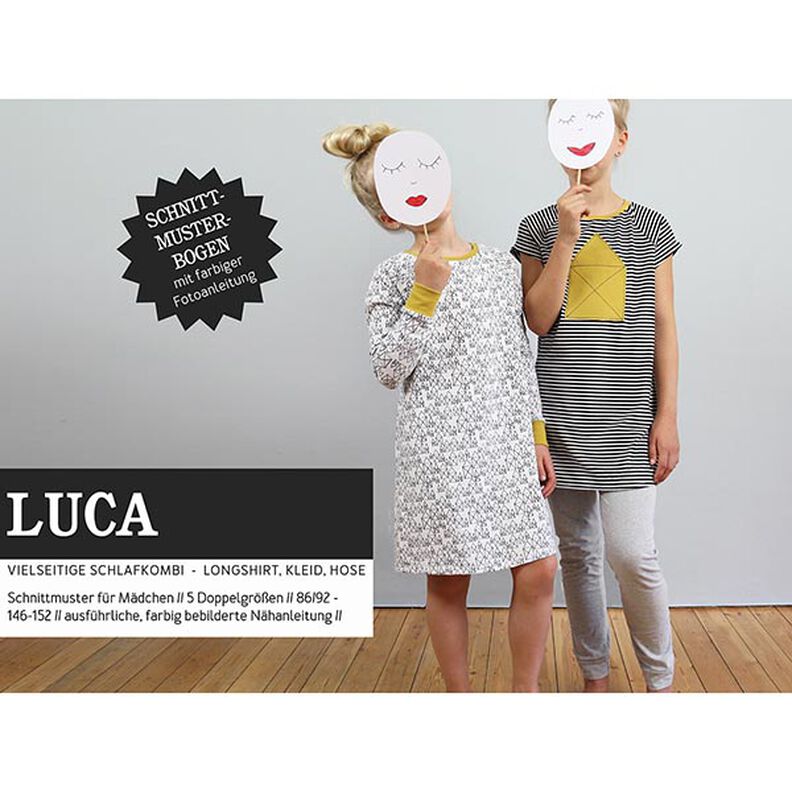 LUCA Alsidig sovedragt til piger | Studio klippeklar | 86-152,  image number 1