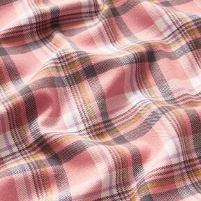 Bomuldsflonel tern – gammelrosa/antiksølv, 