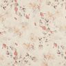 stretchvelour med sherpabagside og fine blomster | Katia Fabrics – natur,  thumbnail number 1