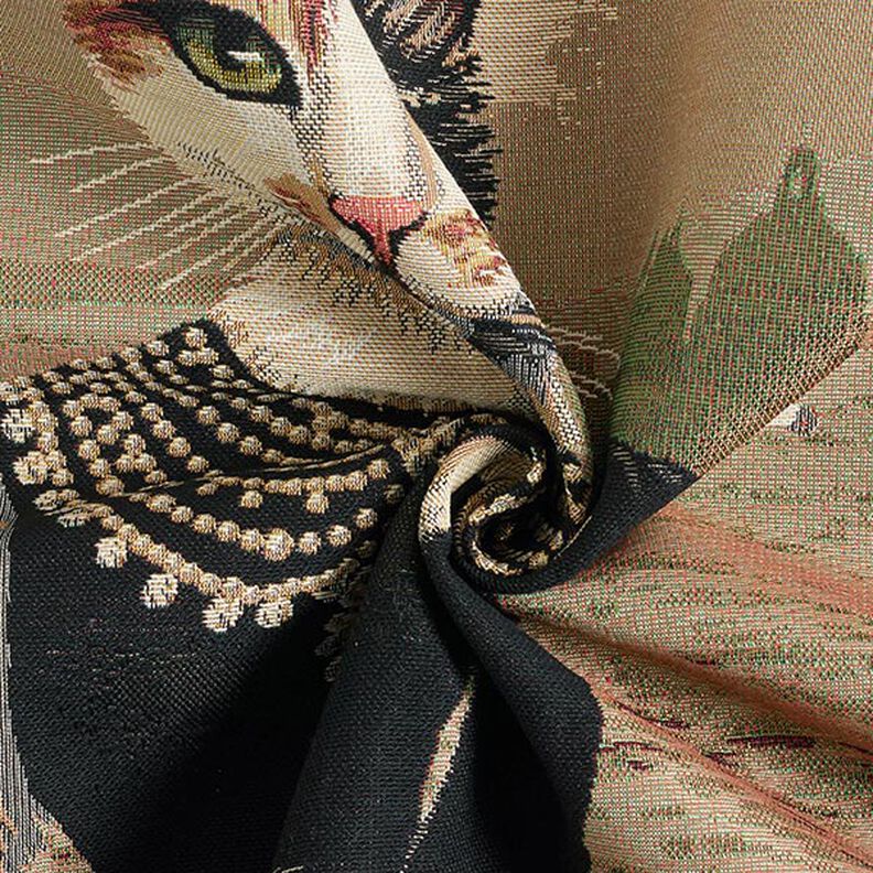 Panel Gobelin elegant kat – mørkebeige/sort,  image number 3
