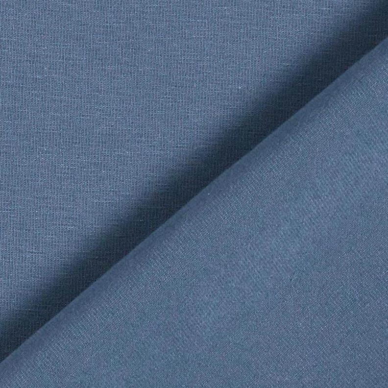 Bomuldsjersey Medium ensfarvet – jeansblå,  image number 5