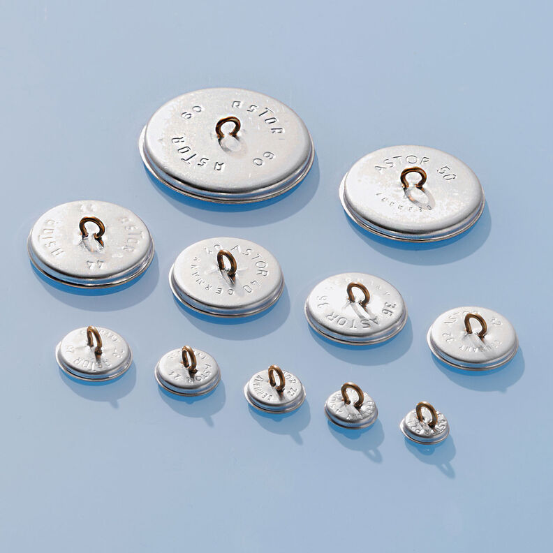 Betrukket knap, Bomuldskiper stretch – kongeblå,  image number 3