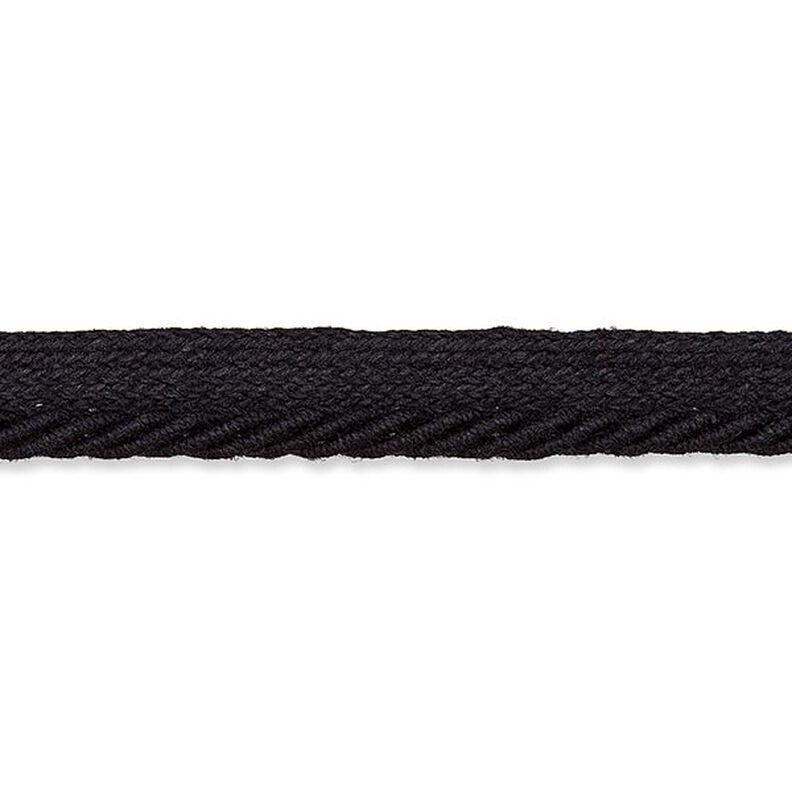 Kordel-Paspelbånd [9 mm] - sort,  image number 1