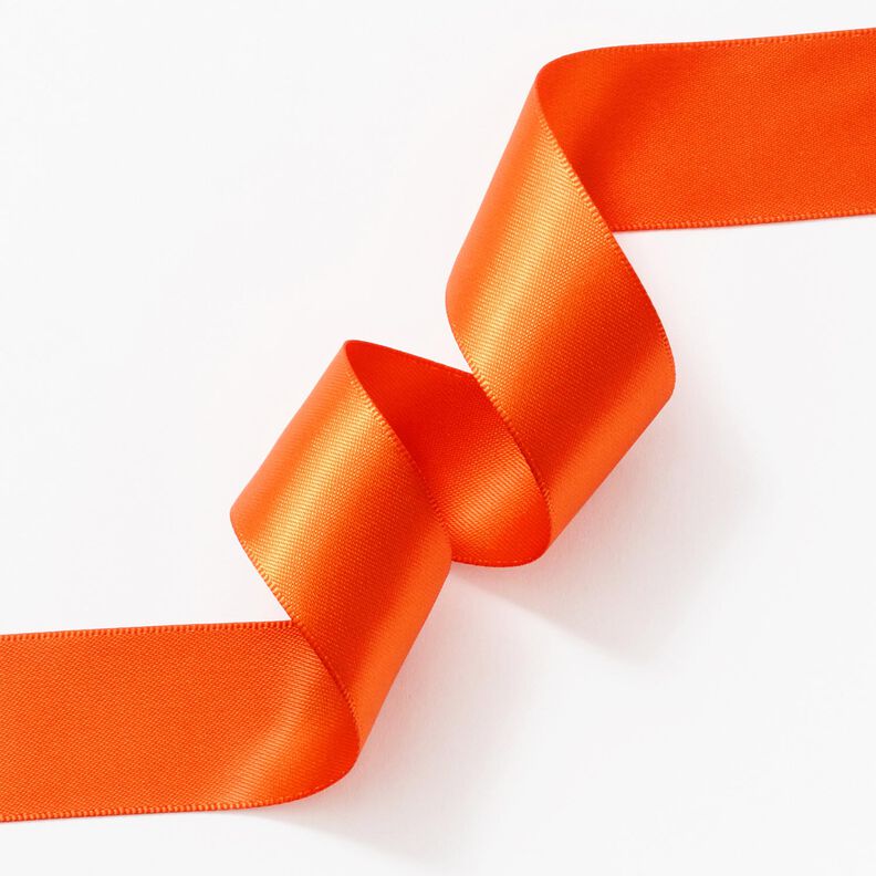 Satinbånd [25 mm] – orange,  image number 3
