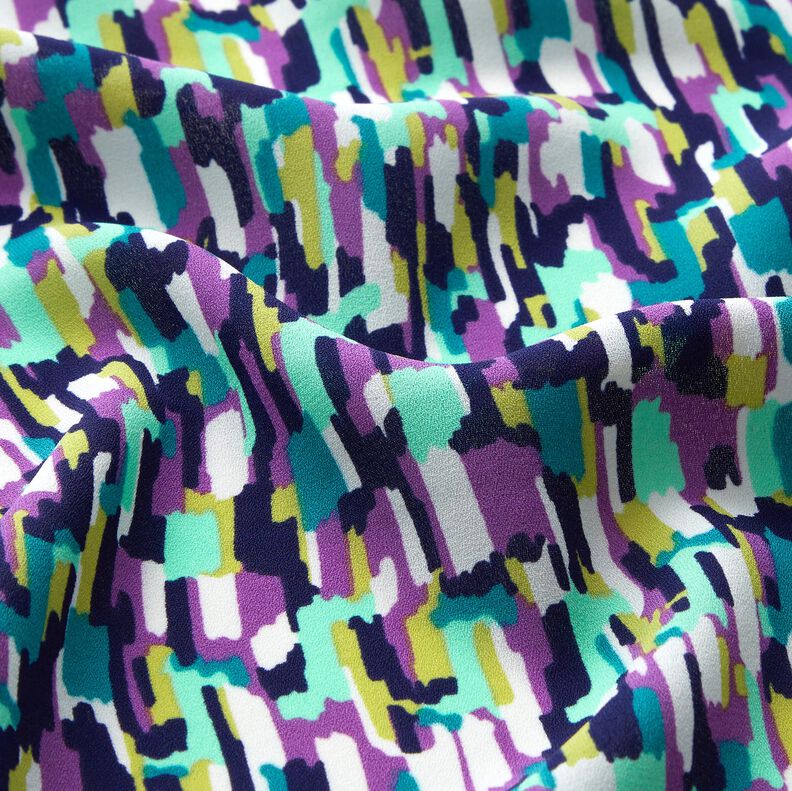 crepestof penselstrøg – lys mint/rødlilla,  image number 2