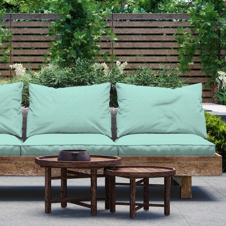 Outdoor stof Canvas Ensfarvet Melange &ndash; mint,  image number 5