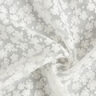 Organza ausbrenner-stof blomster – hvid,  thumbnail number 3
