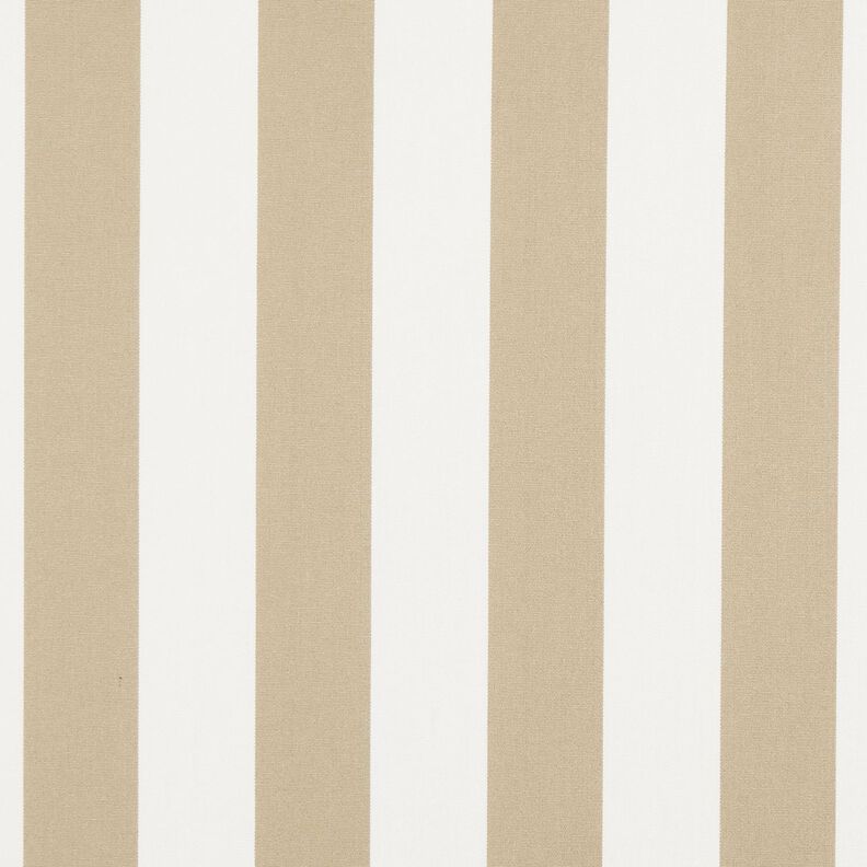 Outdoor stof Canvas blokstriber – mørkebeige/elfenben,  image number 1