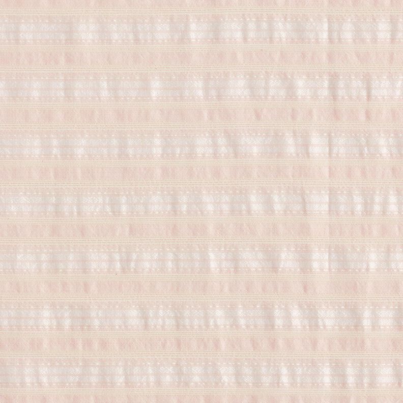 Bomuldsblanding krinkel-striber – rosé,  image number 1