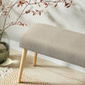 Polsterstof Meleret ensfarvet – beige,  thumbnail number 6