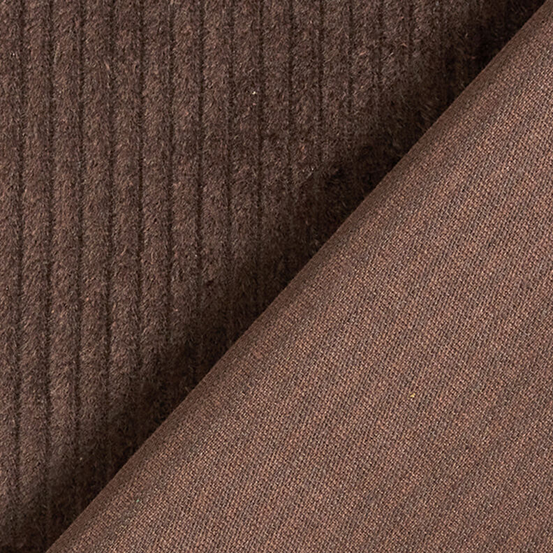 Bred cord forvasket Ensfarvet – mørkebrun,  image number 3