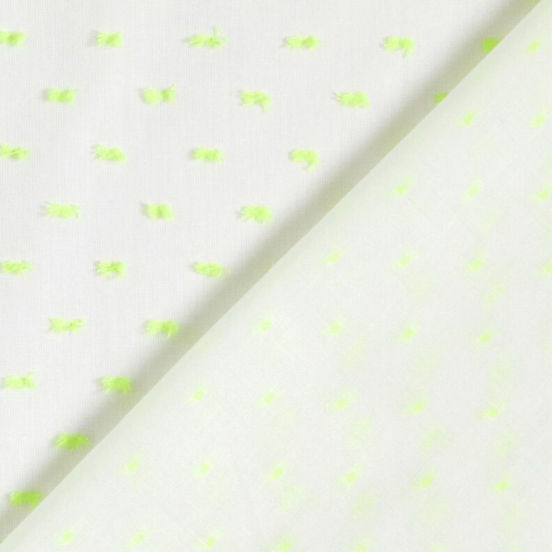 Batist Neon-Dobby – hvid/neongul,  image number 5