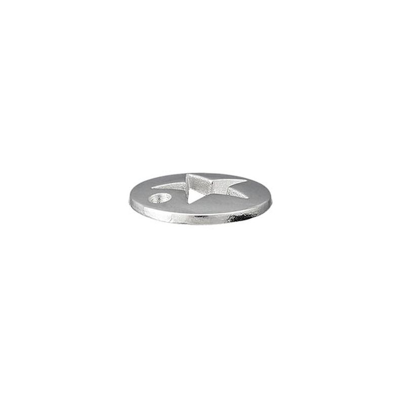 Pyntedel Stjerne [ Ø 12 mm ] – sølv metallisk,  image number 2