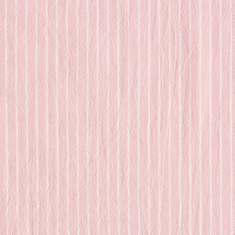 Blusestof Bomuldsblanding brede striber – rosa/uldhvid,  image number 1