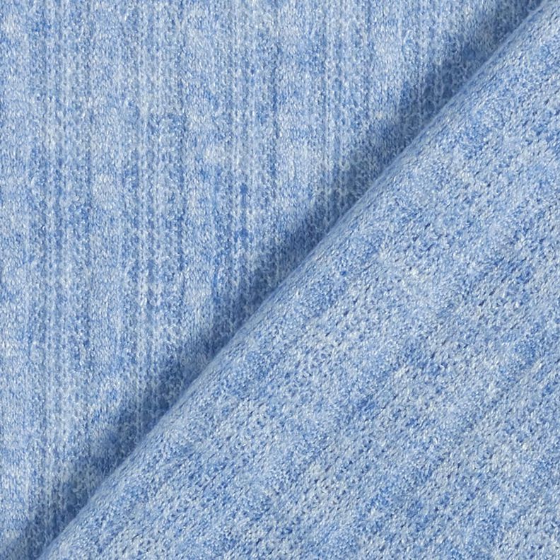 Strikstof fletmønster melange – lys jeans-blå,  image number 4
