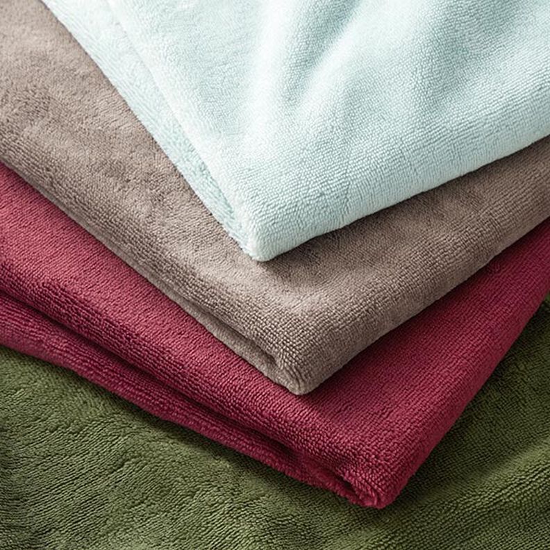 Hyggefrotte Bambus Ensfarvet – aquablå,  image number 8