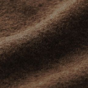 Uld-walkloden Melange – mørkebrun, 