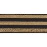 Stribet elastikbånd [40 mm] – sort/guld,  thumbnail number 1