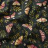Dekorationsstof Halvpanama sommerfugle – mørkegrøn/kaki,  thumbnail number 2
