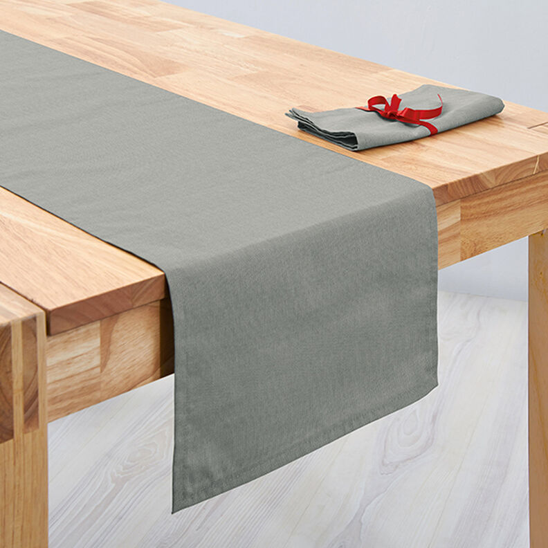 Dekorationsstof Canvas – lysegrå,  image number 4